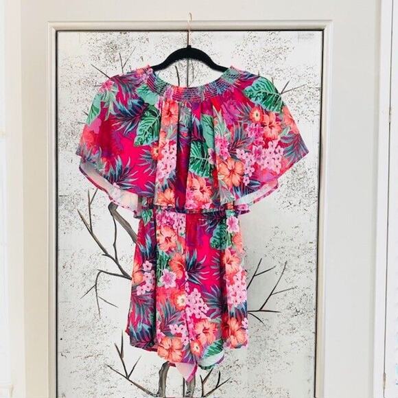 Show Me Your Mumu $148 Womens Small Multi Floral Print Rosarita Strapless Romper - Picture 3 of 15